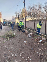 Beyləqan şəhərində abadlıq və təmizlik işləri davam etdirilir