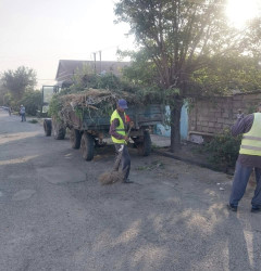 Beyləqan şəhərində abadlıq işləri davam etdirilir.