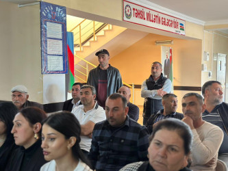 Beyləqan Rayon İcra Hakimiyyəti başçısının səyyar vətəndaş qəbulları davam etdirilir