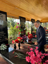 Anım Günü ərəfəsində Bahar və Qəhrəmanlı qəsəbələrində şəhid məzarları ziyarət olunub