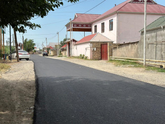 Beyləqan şəhəri Habil Hacıyev küçəsində asfaltlanma işləri yekunlaşıb