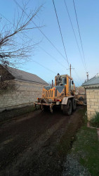 Beyləqan şəhəri şəhid Vasif Quliyev küçəsində yeni asfalt örtüyünün salınmasına başlanılıb