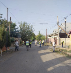 Beyləqan şəhərinin bu küçələrində təmizlik və abadlıq işləri aparılıb