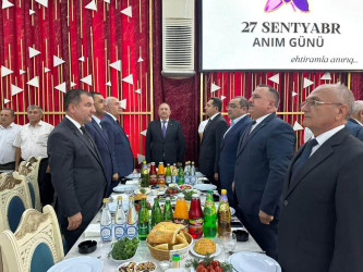 Beyləqanda Anım Günü ilə əlaqədar şəhidlərin xatirəsinə ehsan süfrəsi təşkil olunub