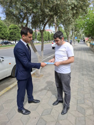 Beyləqanda “İnsan Hüquqları Aylığı” çərçivəsində maarifləndirici kampaniya keçirilib