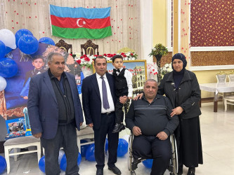 Atasının adını daşıyan Şəhid övladının doğum günü qeyd edildi.