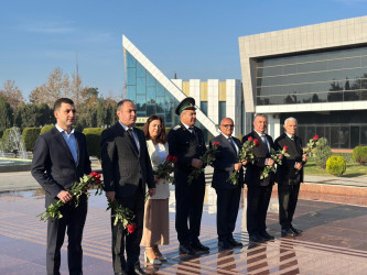 Beyləqanda Ədliyyə işçilərinin peşə bayramı münasibətilə Heydər Əliyevin abidəsi ziyarət olunub