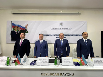 Yeni Azərbaycan Partiyası Beyləqan rayon təşkilatının XII hesabat konfransı keçirilib.
