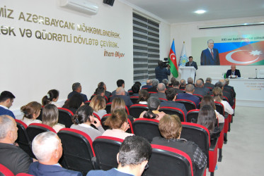 Yeni Azərbaycan Partiyası Beyləqan rayon təşkilatının yaradılmasının 30-cu ildönümü qeyd olunub.