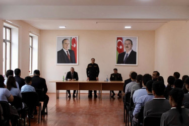 Beyləqanda məktəblilərlə maarifləndirici görüşlər keçirilib