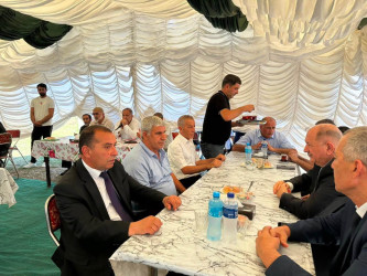 Beyləqanda şəhid anasının vəfatı ilə əlaqədar ailəsinə baş çəkilib