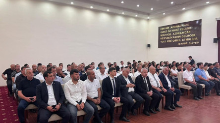 Beyləqanda Su Təsərrüfatı və Meliorasiya İşçilərinin Peşə Bayramı qeyd olunmuşdur.