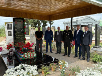 Beyləqan rayonu Bünyadlı kəndində şəhid Quluzadə Vəfadar Fəqan oğlunun mövlud günü qeyd olunub.