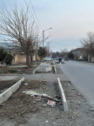 Daha bir mərkəzi küçədə-Akif Əkbərov küçəsində quruculuq işlərinə başlanıldı.