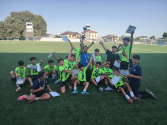 Beyləqanlı yeniyetmə futbolçular “Yay Festivalı” futbol turnirində birinci olublar