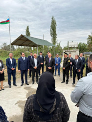 Milabad qəsəbəsində antiterror əməliyyatlarında şəhid olan  Həmidli Həmid Əlisahib oğlunun və Sumbatzadə Vüsal Barat oğlunun məzarları ziyarət olundu.