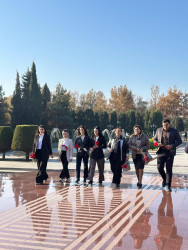 Beyləqanda Ədliyyə işçilərinin peşə bayramı münasibətilə Heydər Əliyevin abidəsi ziyarət olunub