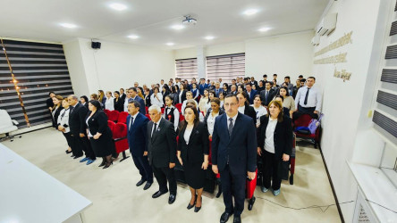 Beyləqanda Ümummilli Lider Heydər Əliyevin anadan olmasının 102-ci ildönümünə həsr olunmuş tədbir keçirilib.