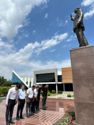 Beyləqanda Tibb İşçilərinin Peşə Bayramı münasibətilə Ulu Öndər Heydər Əliyevin abidəsi ziyarət olunub