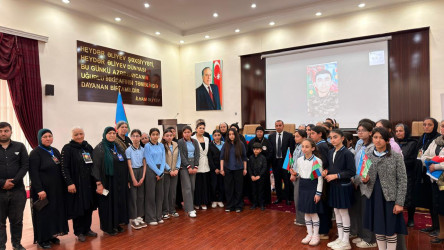 “Ordun varsa, yurdun var!” layihəsi çərçivəsində şəhid Xəlilov Elnurun xatirəsinə həsr olunmuş tədbir keçirilib