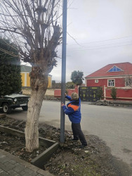 Beyləqanda elektrik təchizatının yenilənməsi davam etdirilir