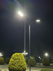 Beyləqan şəhərində Mədəniyyət və istirahət parkının işıqlandırma sistemi yenilənib