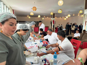 Beyləqanda “Talassemiyasız həyat naminə” qanvermə aksiyası keçirildi.