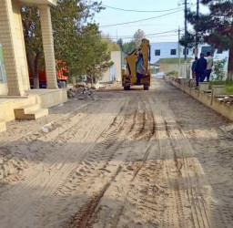 Beyləqan şəhərinin bu hissələrində bərpa-quruculuq işləri aparılır