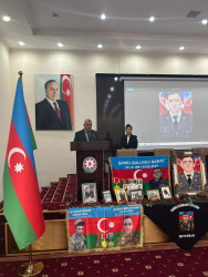 Şəhid Quliyev Barat Nizami oğlunun xatirəsinə həsr olunmuş tədbir keçirildi