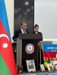 Şəhid Quliyev Barat Nizami oğlunun xatirəsinə həsr olunmuş tədbir keçirildi