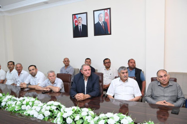 Beyləqanda sahibkarlarla görüş keçirilmişdir.