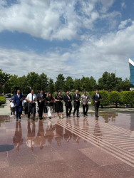 Beyləqanda Tibb İşçilərinin Peşə Bayramı münasibətilə Ulu Öndər Heydər Əliyevin abidəsi ziyarət olunub