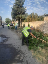 Beyləqan şəhərinin bu küçələrində təmizlik və abadlıq işləri aparılıb