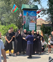 Vətən Müharibəsi şəhidinin anasının dəfn mərasimi keçirilib.