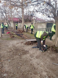 Beyləqan şəhərində abadlıq və təmizlik işləri davam etdirilir