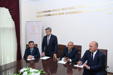 Beyləqanda sahibkarlarla görüş keçirilmişdir.