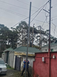 Beyləqanda elektrik təchizatının yenilənməsi davam etdirilir