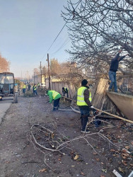 Beyləqan şəhərində abadlıq və təmizlik işləri davam etdirilir