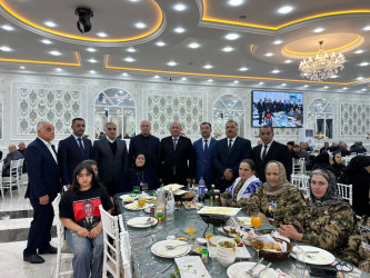 Martın 18-də Beyləqan rayonunda müqəddəs Ramazan ayı münasibətilə 400 nəfərlik iftar süfrəsi təşkil olunub.