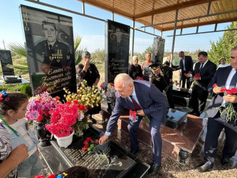 Yeni Mil və Milabad qəsəbələrində şəhidlərimizin məzarları ziyarət olunub