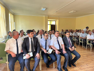 Beyləqan rayonunun Birinci Aşıqlı kəndində səyyar qəbul-görüş keçirilib