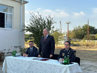 Xaçınabad qəsəbəsində səyyar qəbul-görüş keçirildi