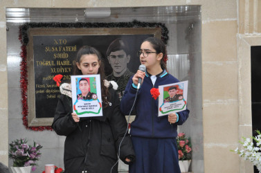 Vətən müharibəsi şəhidi Xudiyev Toğrulun doğum günü qeyd olunub.