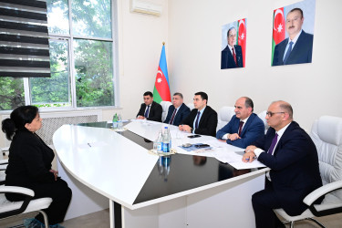 Mədəniyyət naziri Adil Kərimli Beyləqanda vətəndaşları qəbul edib