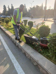 Beyləqan rayonunda abadlıq və təmizlik işləri davam etdirilir
