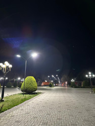 Beyləqan şəhərində Mədəniyyət və istirahət parkının işıqlandırma sistemi yenilənib