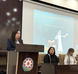 “Uşaqlara kitab verək, həyat yükü yox: erkən evliliyə birlikdə yox deyək” mövzusunda maarifləndirici tədbir keçirilib.