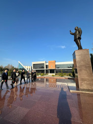 Beyləqanda Ədliyyə işçilərinin peşə bayramı münasibətilə Heydər Əliyevin abidəsi ziyarət olunub