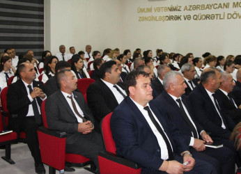 Beyləqanda təhsil işçilərinin ənənəvi sentyabr konfransı keçirilib
