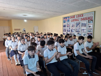 “Narkomaniya əsrin bəlasıdır” mövzusunda maarifləndirici görüş təşkil edilib.